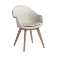 Avril Highback Dining Chair with Wood Base For Cheap