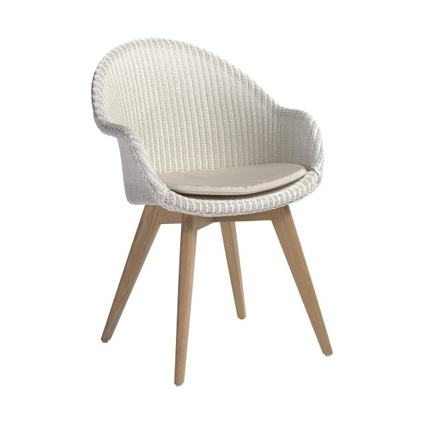 Avril Highback Dining Chair with Wood Base For Cheap