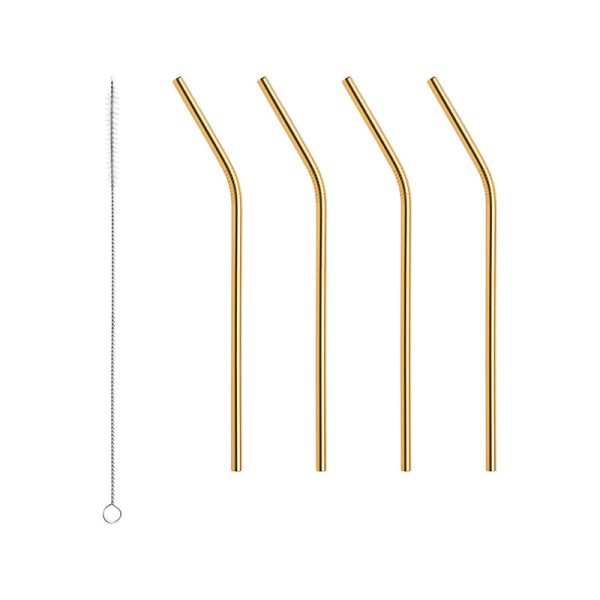 Set of 8 Peak Straws with Cleaning Brush Online