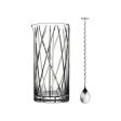 City Mixing Glass with Bar Spoon For Cheap