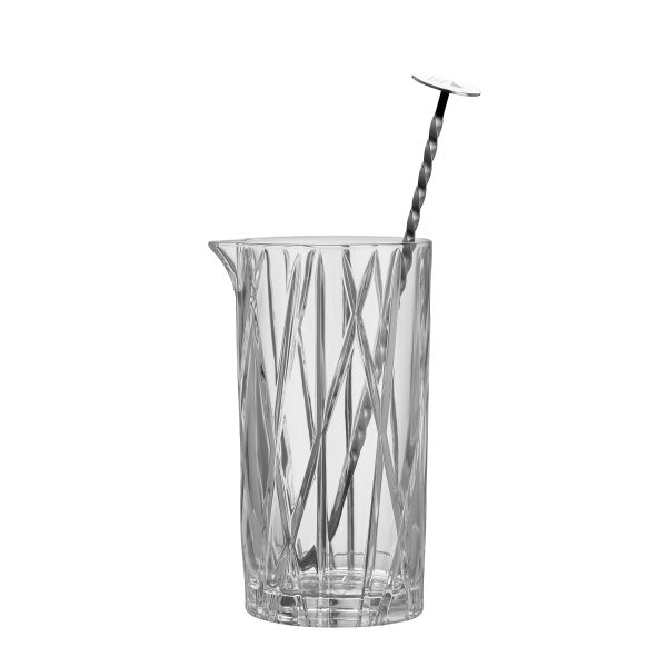 City Mixing Glass with Bar Spoon For Cheap