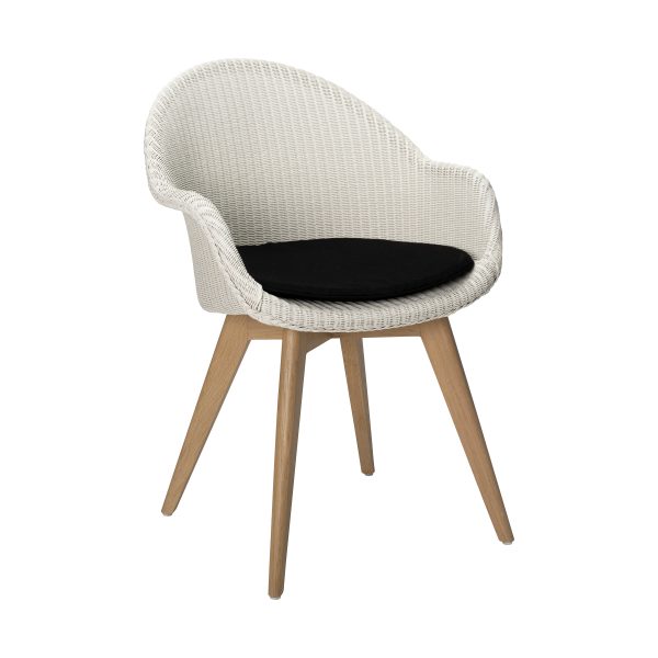 Avril Highback Dining Chair with Wood Base For Cheap