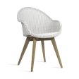 Avril Highback Dining Chair with Wood Base For Cheap