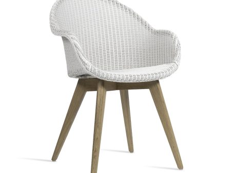 Avril Highback Dining Chair with Wood Base For Cheap