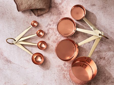 Copper & Brass Measuring Spoons & Cups Set Online Sale