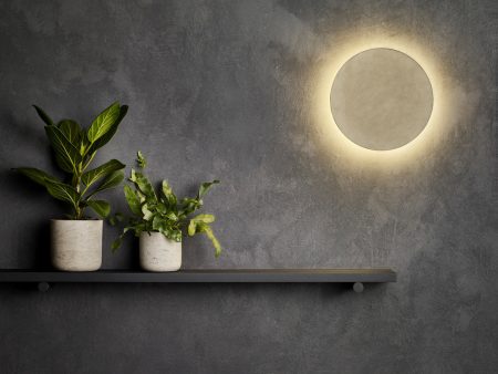 Eclipse Round Outdoor LED Wall Sconce For Sale