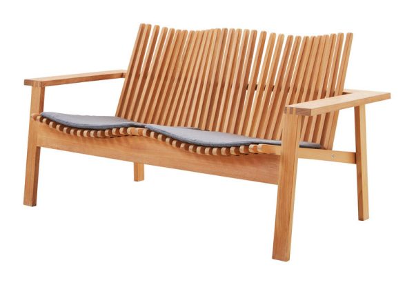 Amaze Outdoor Teak Stackable 2 Seater Sofa Online Hot Sale