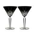 Lismore Black Martini Glasses (Set of 2) Online now