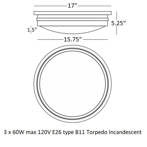 Roderick Flush Mount Supply