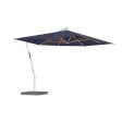 Shady X-Centric Rectangle Umbrella with Teak Ribs Online now