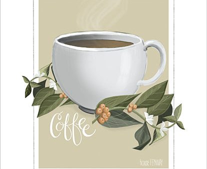 FEN103 - Botanical Coffee - 12x16 Online Sale