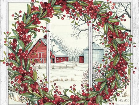 CIN1326 - Winter Barn Window View I - 12x12 Fashion